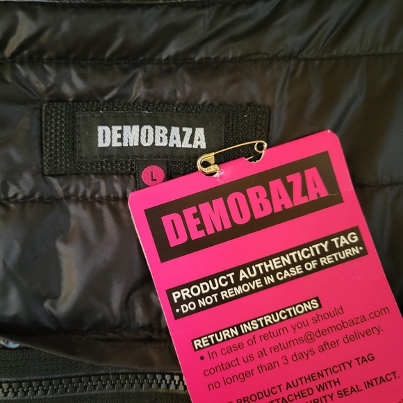 Demobaza Black Puffer Coat Jacket M/L - Picture 9 of 9
